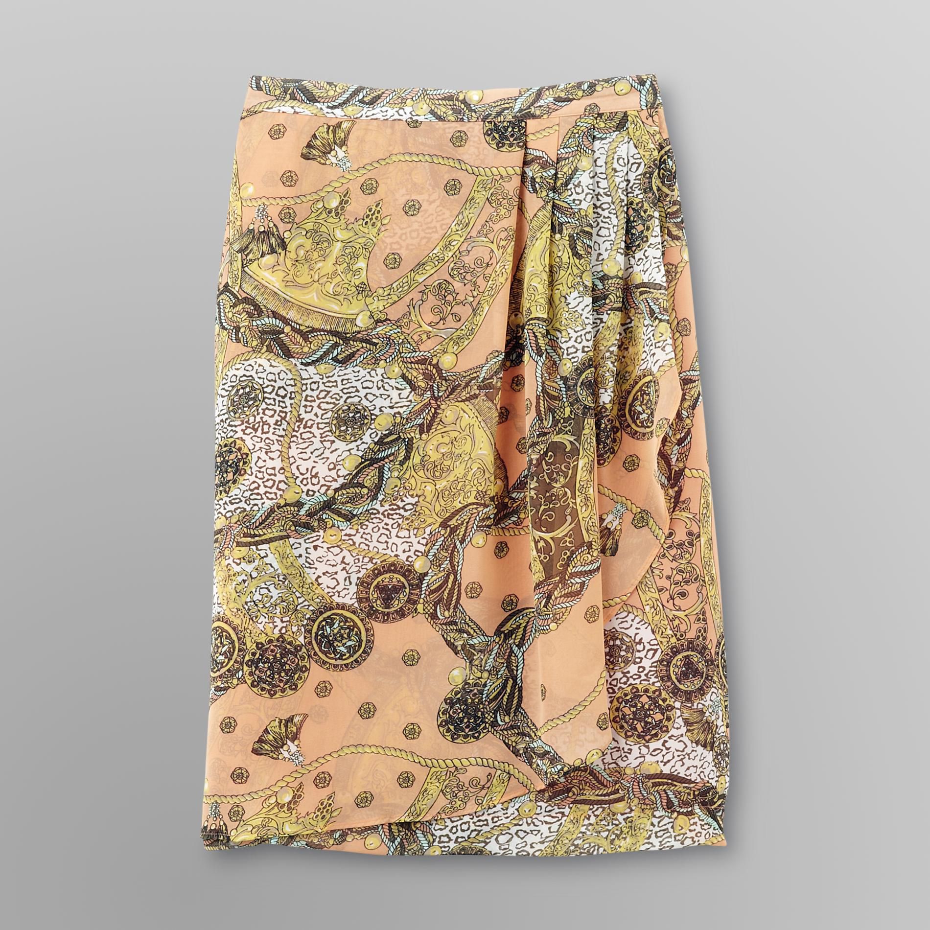 Jaclyn Smith Women's Faux Wrap Skirt - Equestrian at Kmart.com