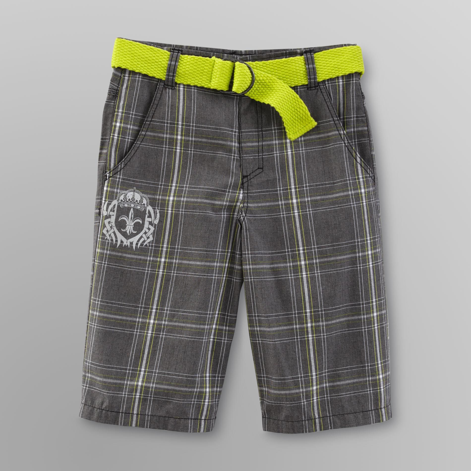 SK2 Boy's Shorts & Belt - Plaid at Kmart.com