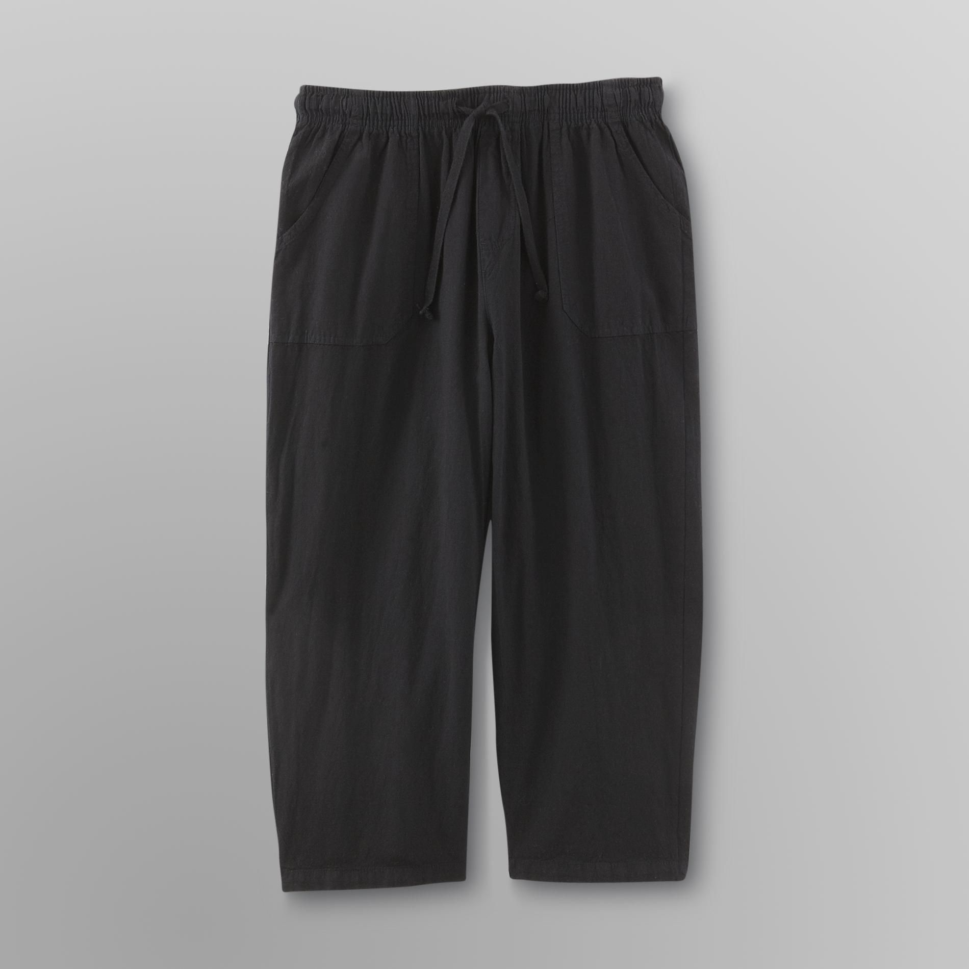 Basic Editions Women's Plus Drawstring Capris at Kmart.com