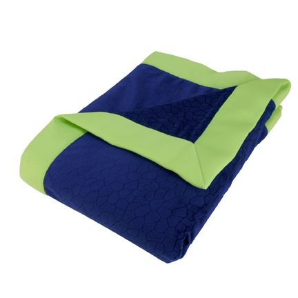 Trend Lab Navy Blue Framed Mosaic Burnout Velour Receiving Blanket Kid's