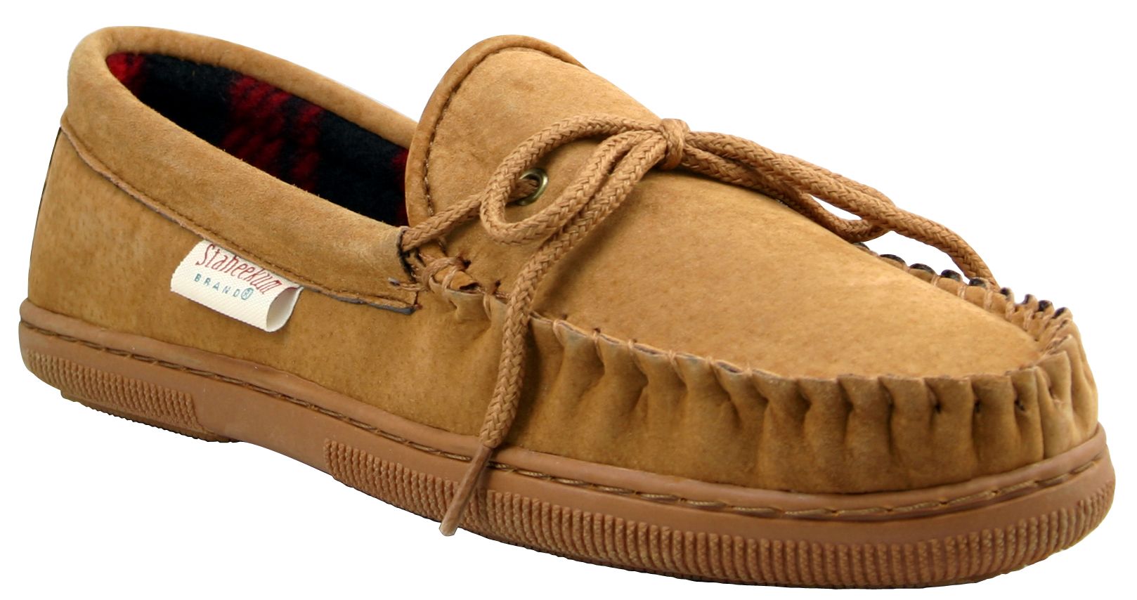 Staheekum Men's Flannel Lined Moc Slipper - Tan at Kmart.com