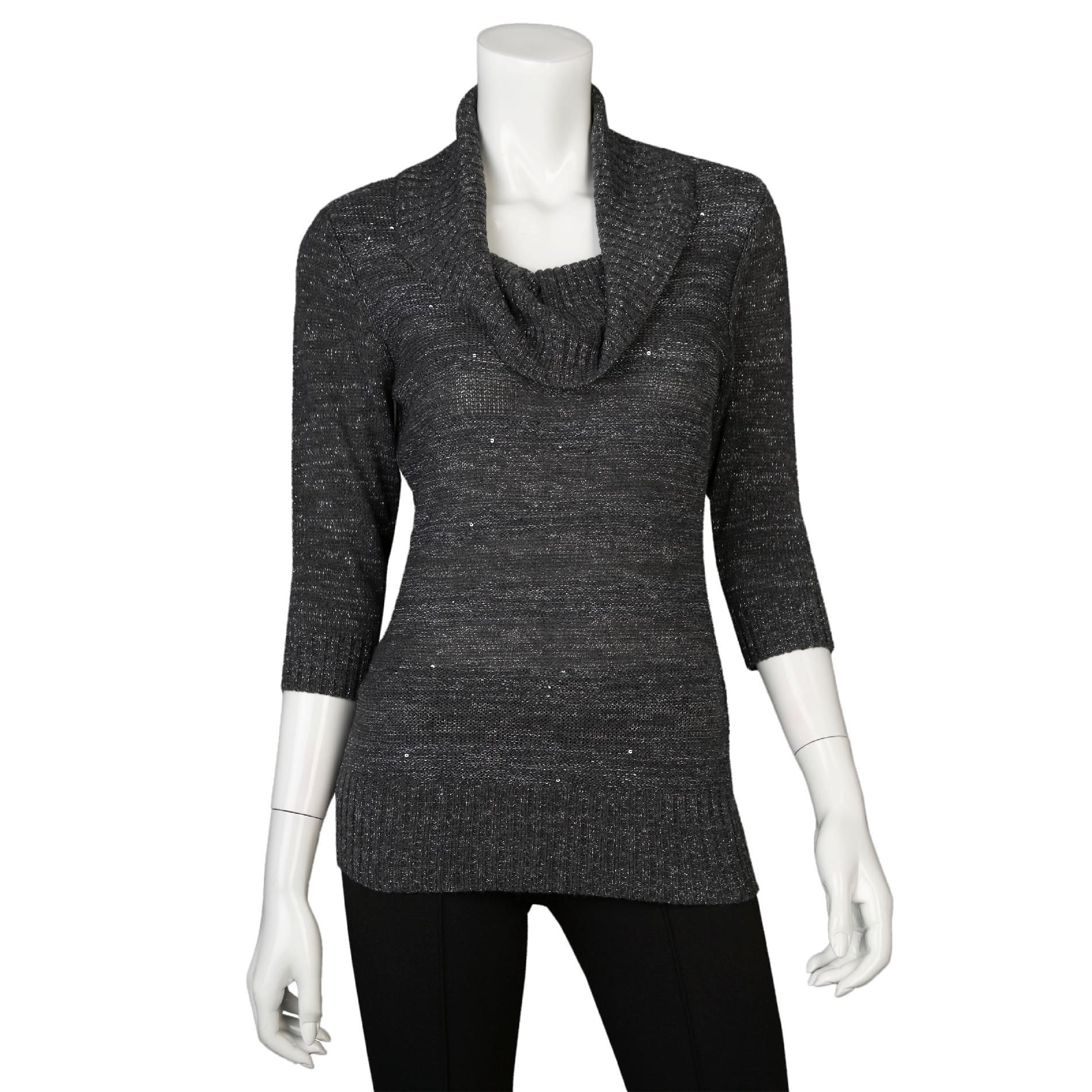 Byline Junior’s Top Quarter Sleeve Cowl Neck at Sears.com