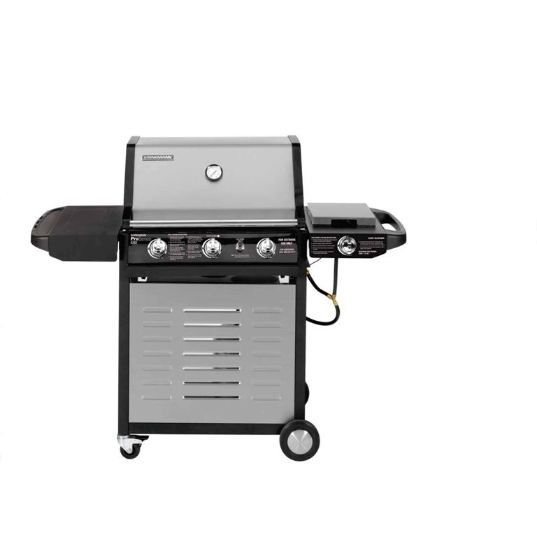 Brinkmann 3 Cast Iron Grill w/12,000BTU Side Burner