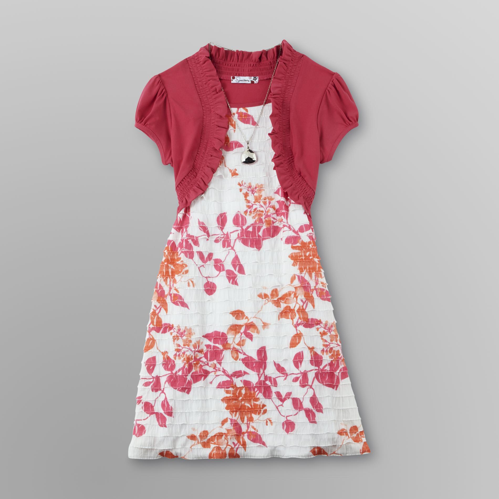 Speechless Girl's Plus Party Dress & Necklace at Sears.com