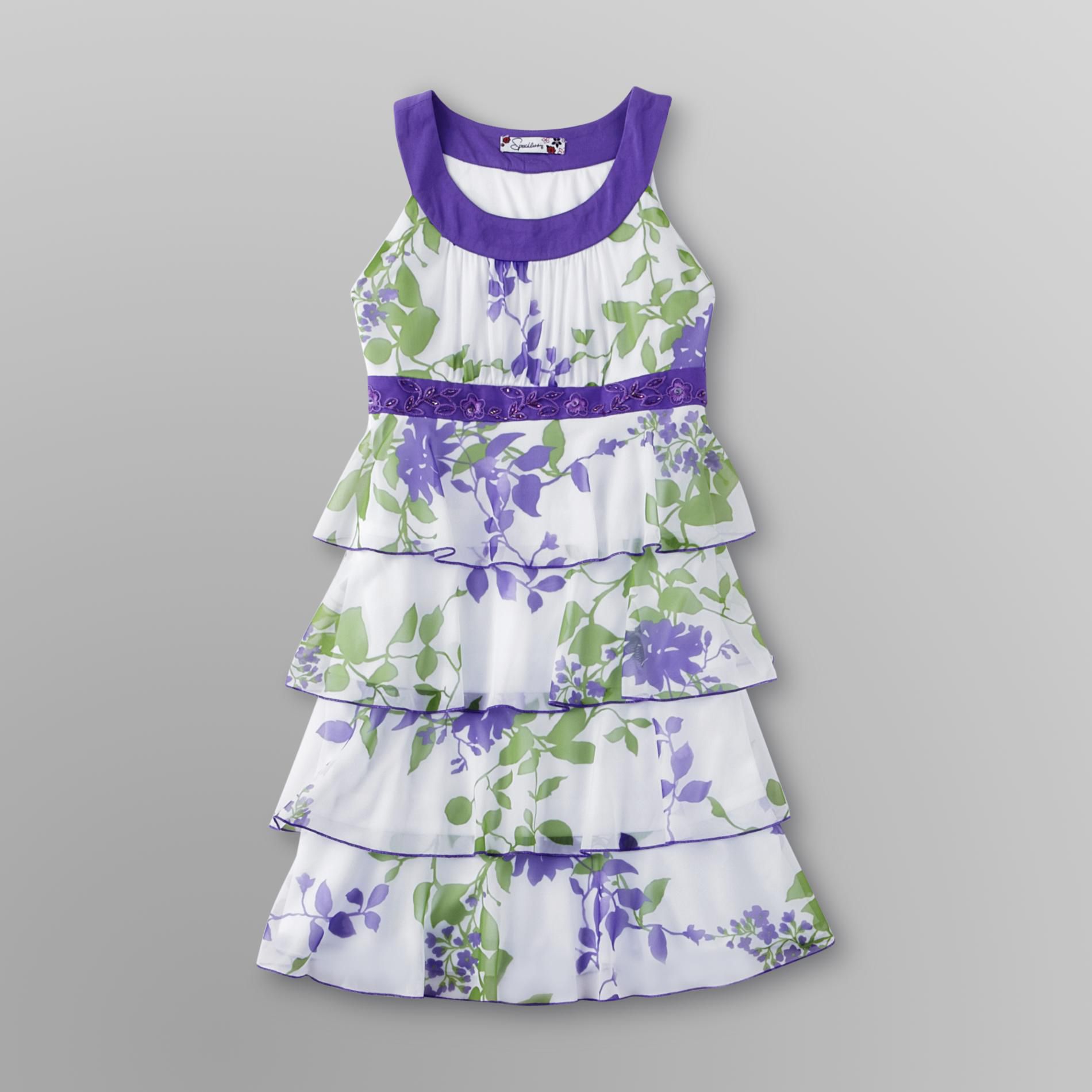 Speechless Girl's Plus Beaded Dress - Floral at Sears.com