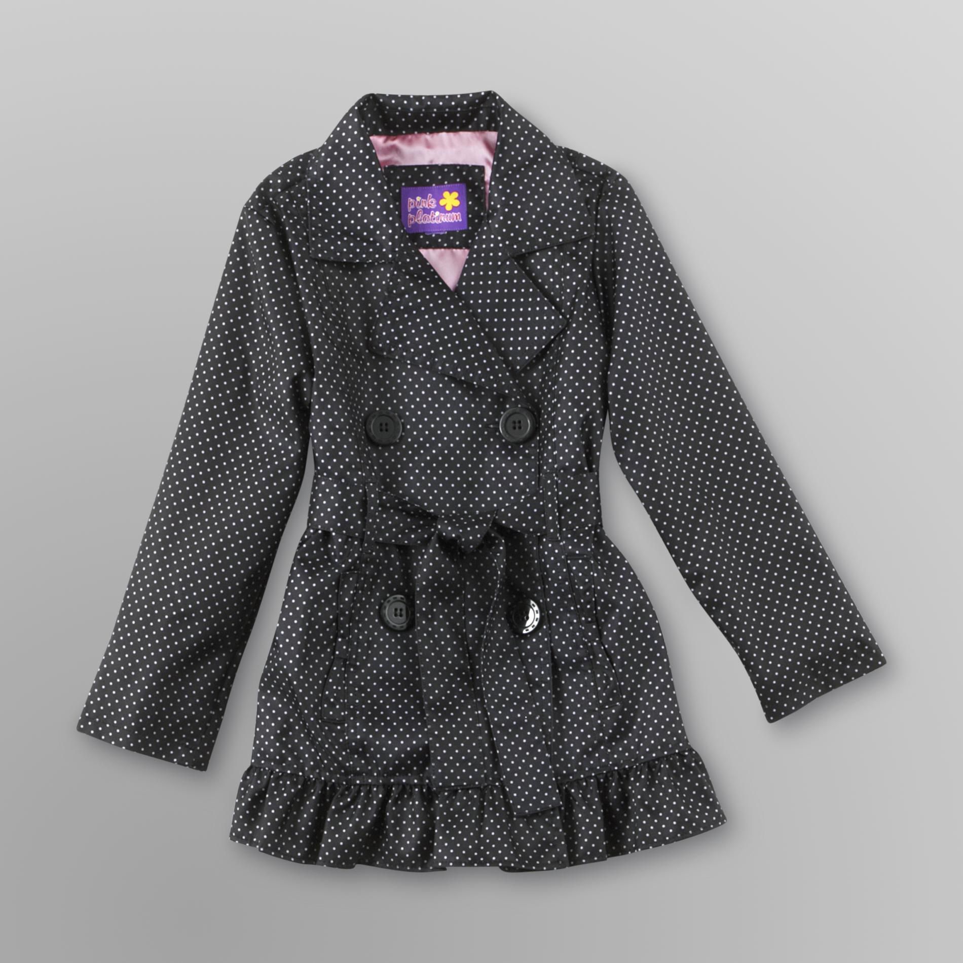 Platinum Girl's Sandra Trench Coat - Polka Dots at Sears.com