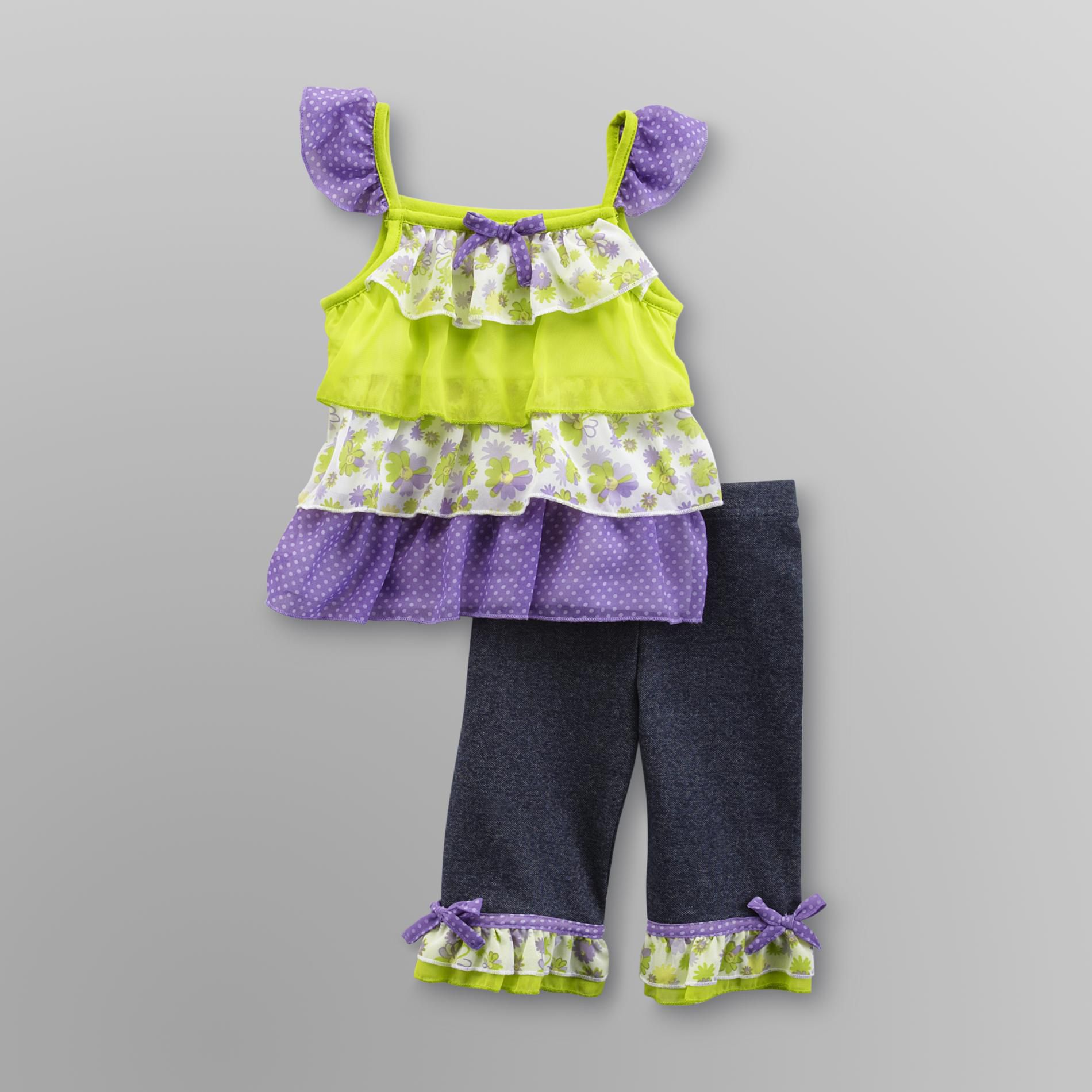 WonderKids Infant & Toddler Girl's Jumper & Pants - Flowers at Kmart.com
