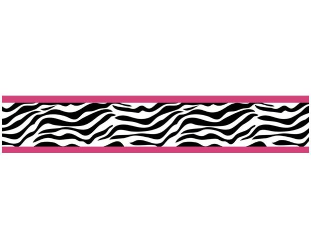 Sweet Jojo Designs Zebra Pink Collection Wall Paper Border at Kmart.com
