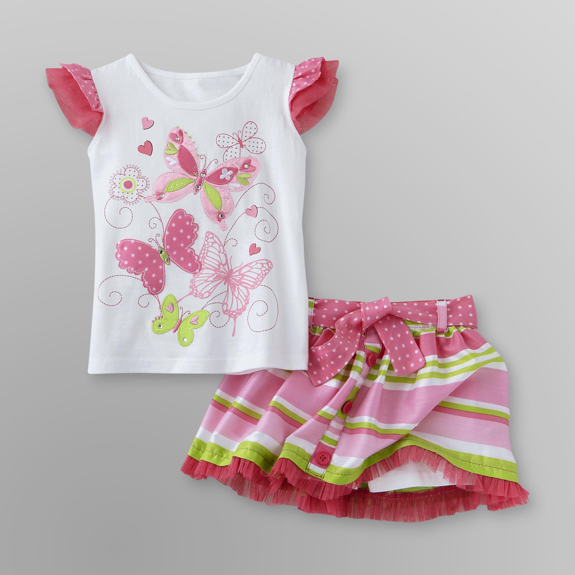 Young Hearts Infant & Toddler Girl's Top & Scooter - Stripes at Sears.com
