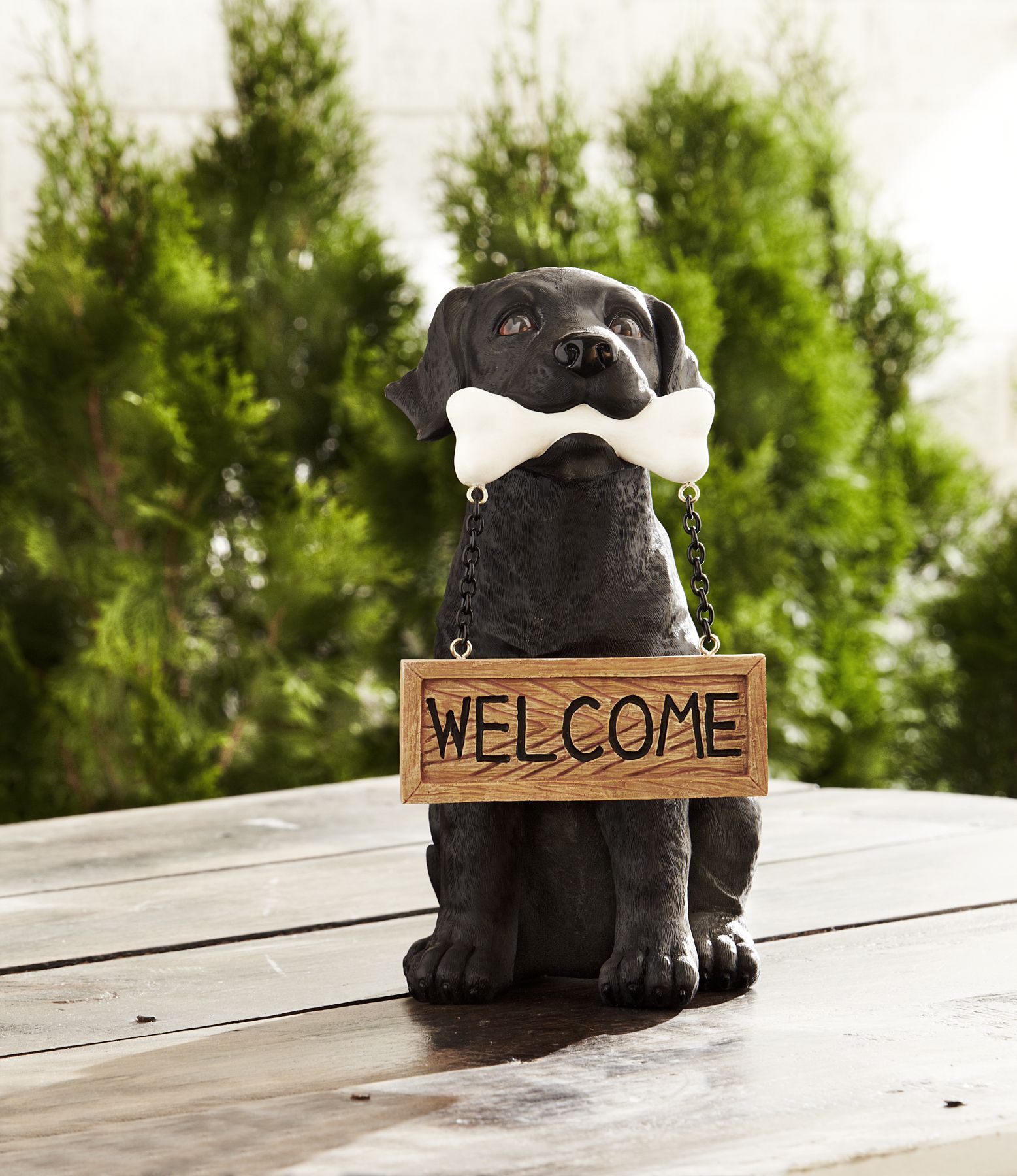 Poly Puppy with Welcome Sign - Black Lab at Sears.com