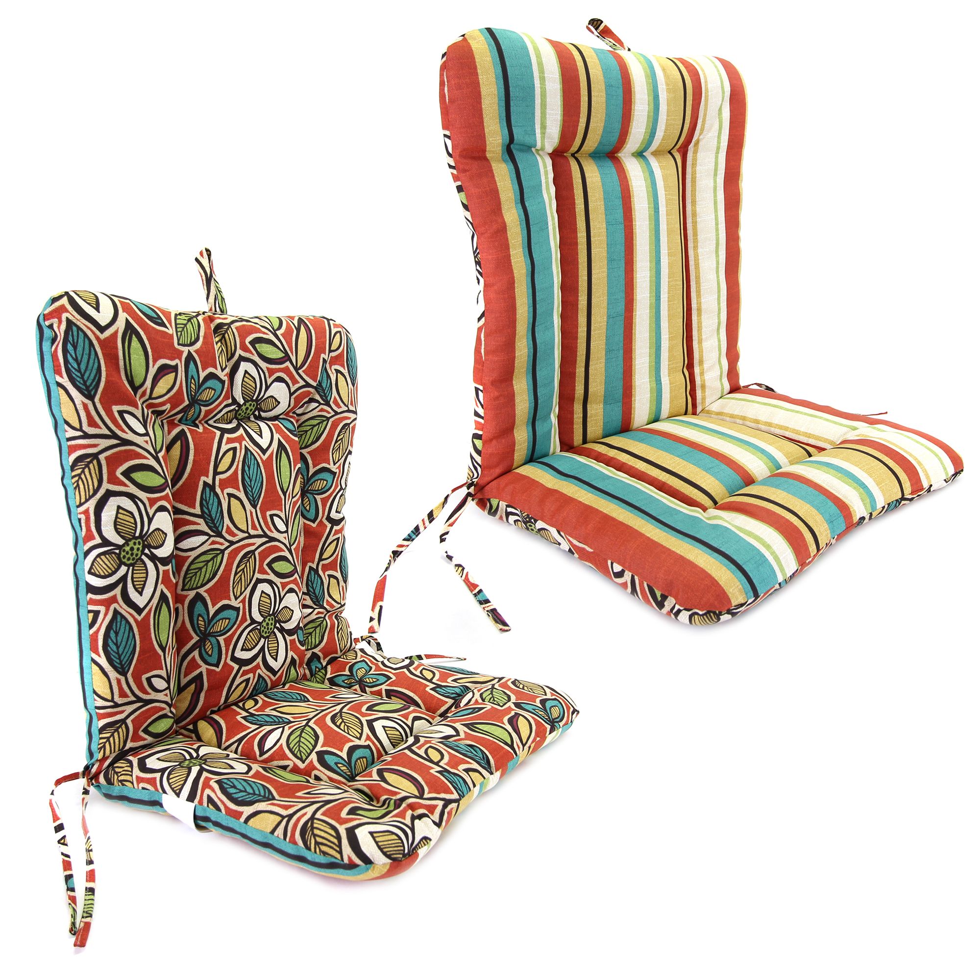 Ethan/Wyken Stripe Scarlet Euro Chair Cushion