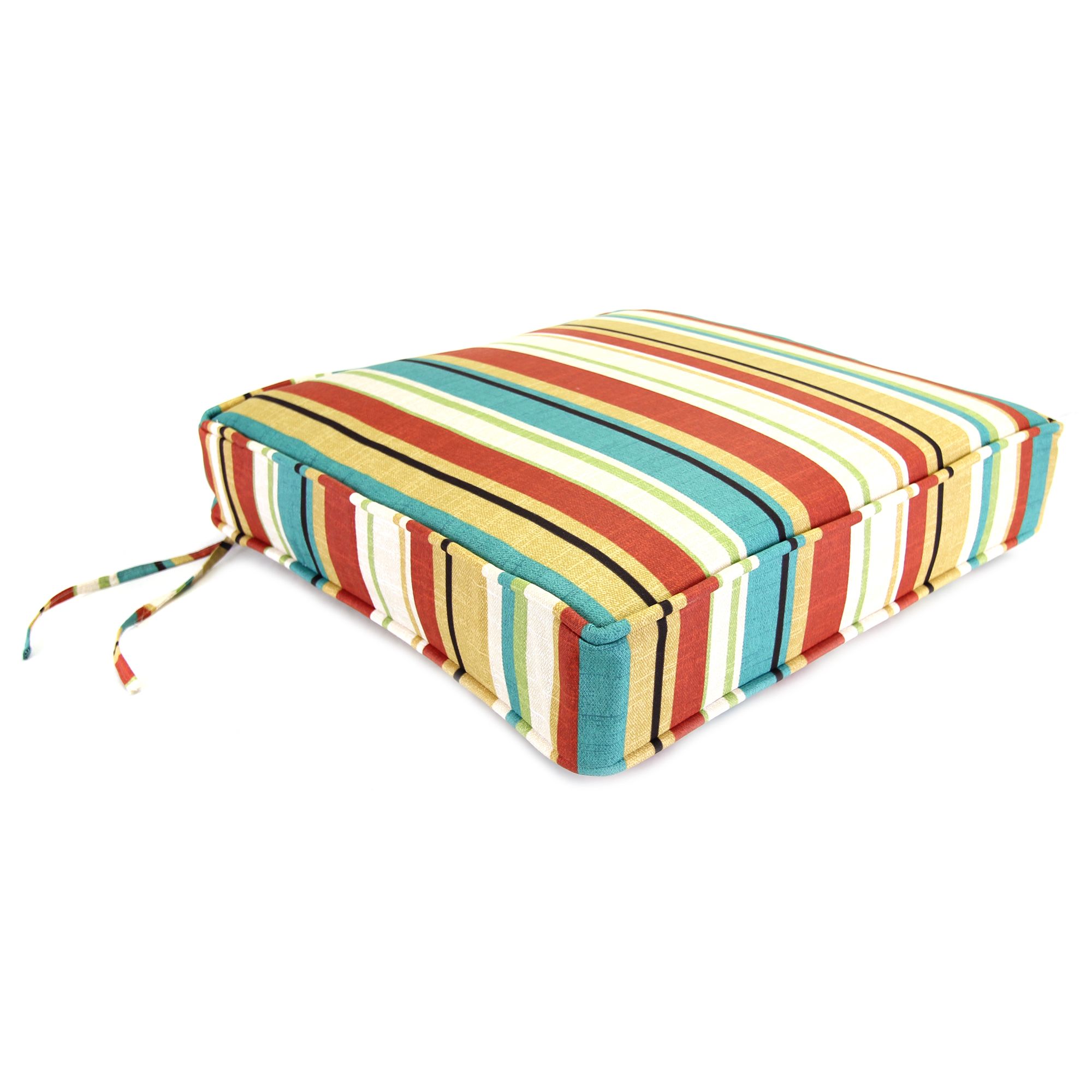 Wyken Stripe Scarlet Deep Seating Boxed Style Cushion