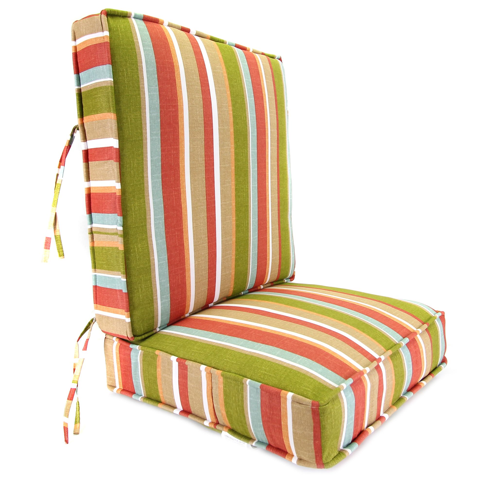 Mila Stripe Sesame Deep Seating Boxed Style Cushion