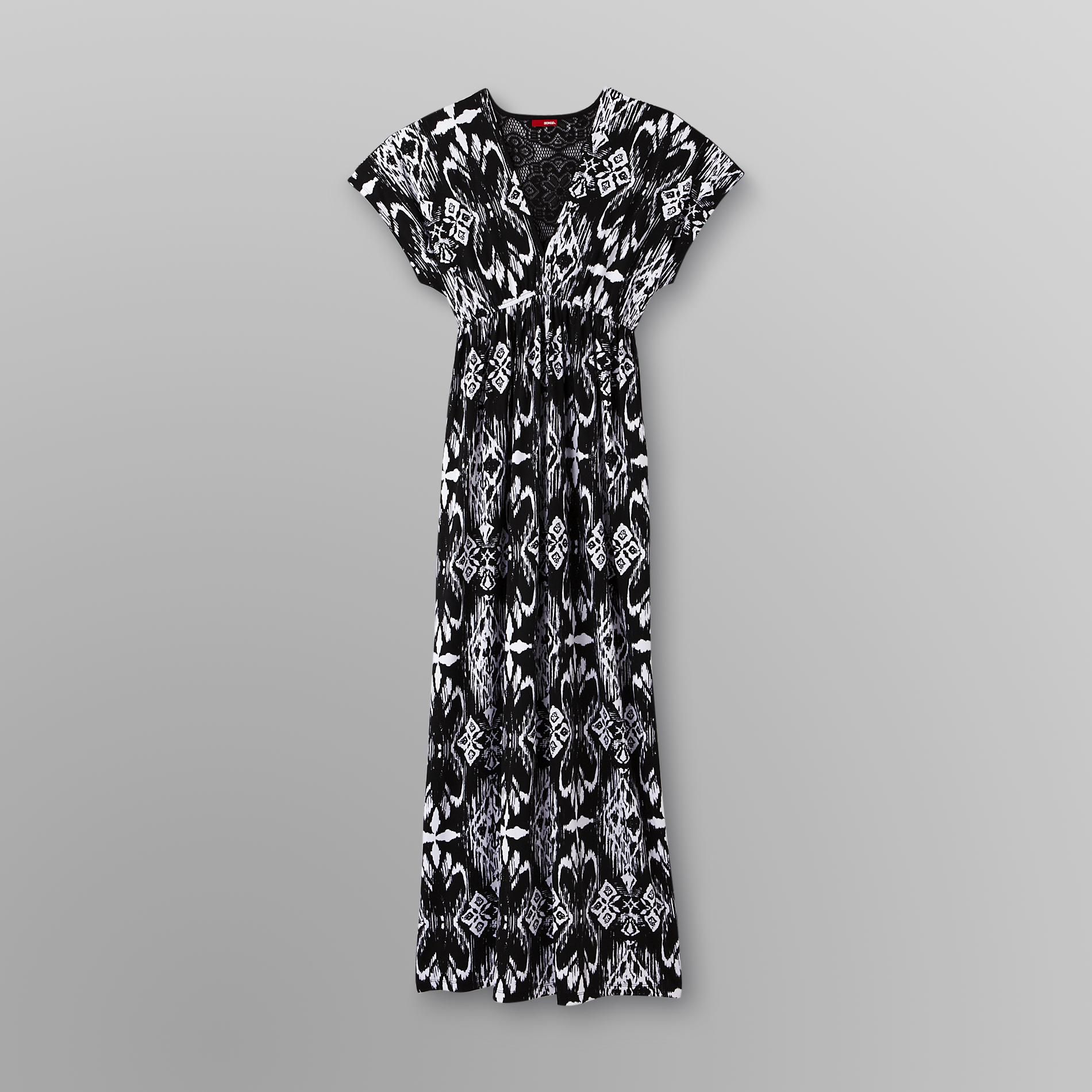 Junior's Maxi Dress - Tribal Print