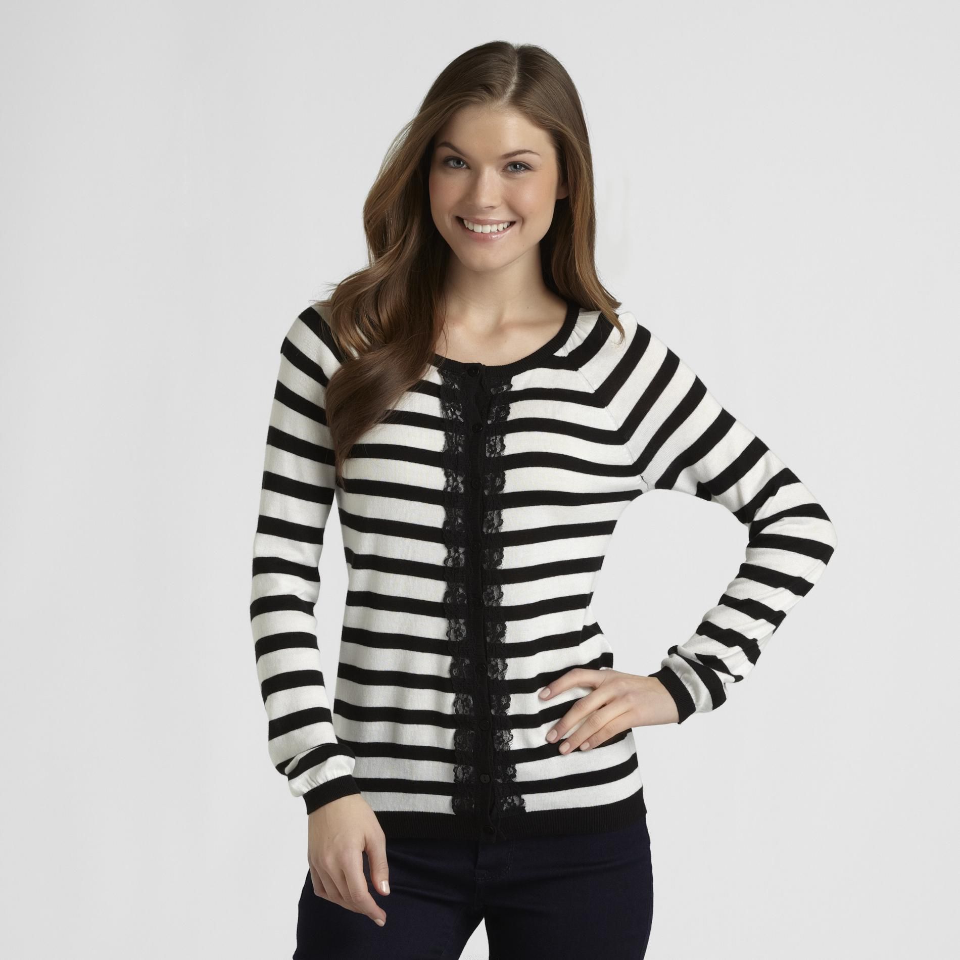 Metaphor Women's Lace Cardigan - Striped at Sears.com