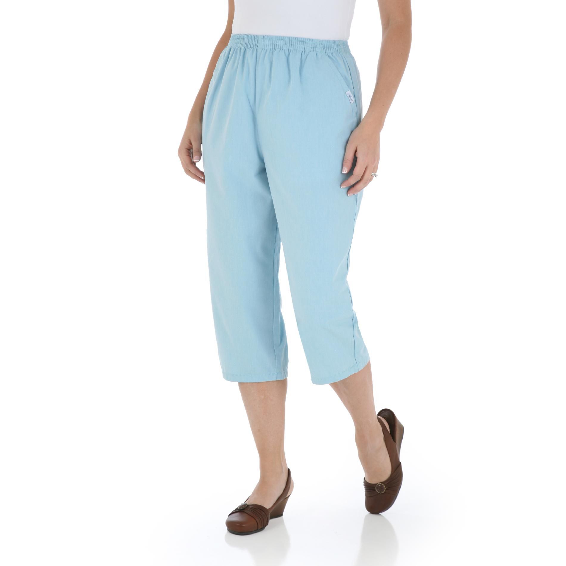 Chic Women’s Pants Capri Straight Cut Cotton Stretch at Kmart.com