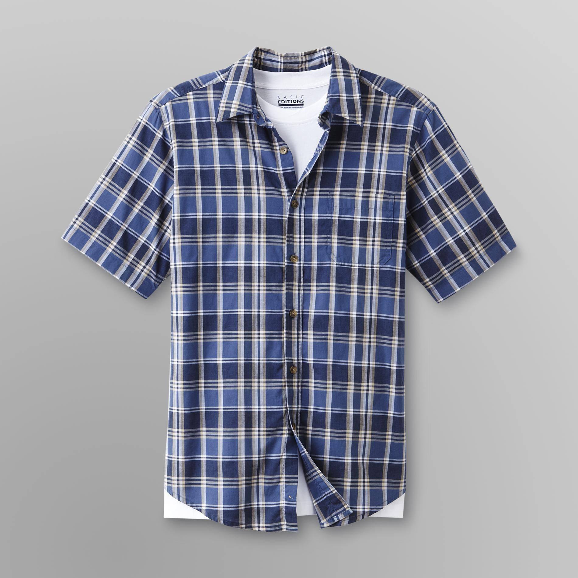 Basic Editions Men's Layered Shirt & T-Shirt at Kmart.com