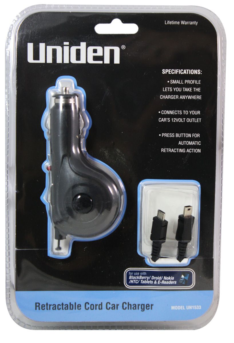 Uniden Samsung Retractable Car Charger (Micro V8) at Kmart.com