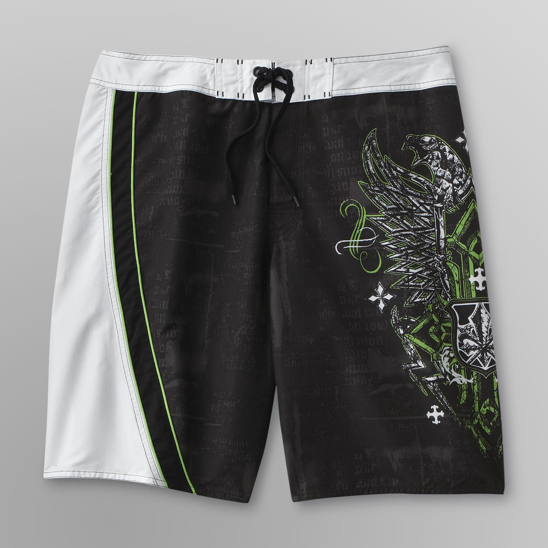 Joe Boxer Men's Graphic Board Shorts - Crest at Kmart.com