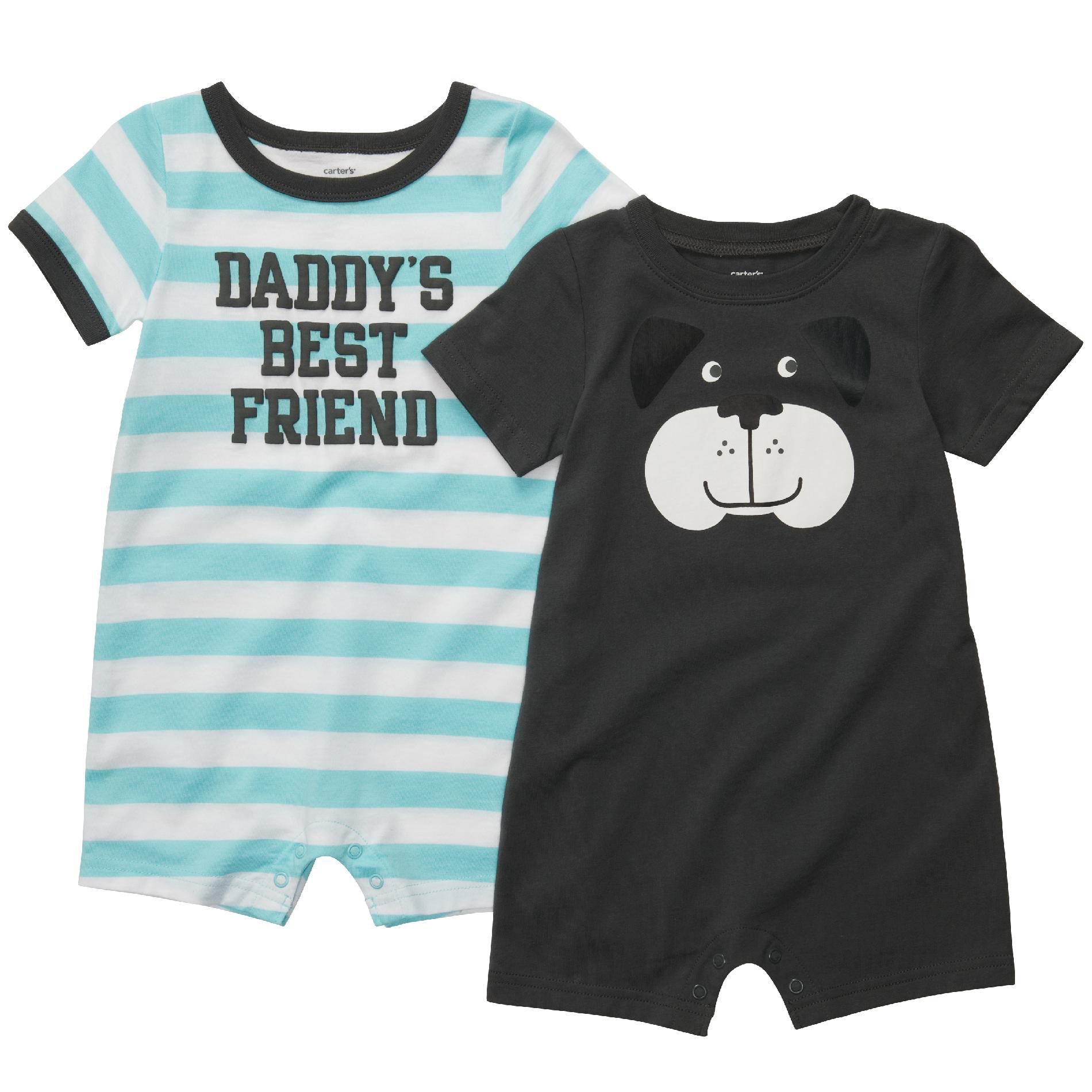 Carter's Newborn & Infants Boy’s 2 Pk ‘Daddy’s Friend’ Short Sleeve Romper Set at Sears.com