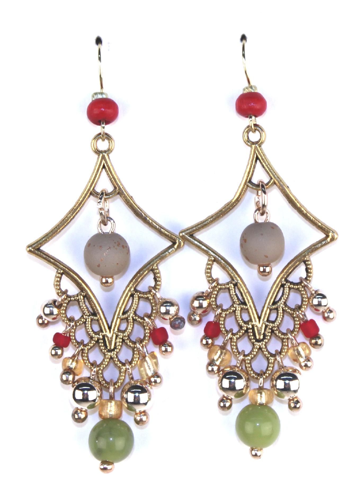 Aris by Treska Beaded Dangle Drop Earrings at Sears.com