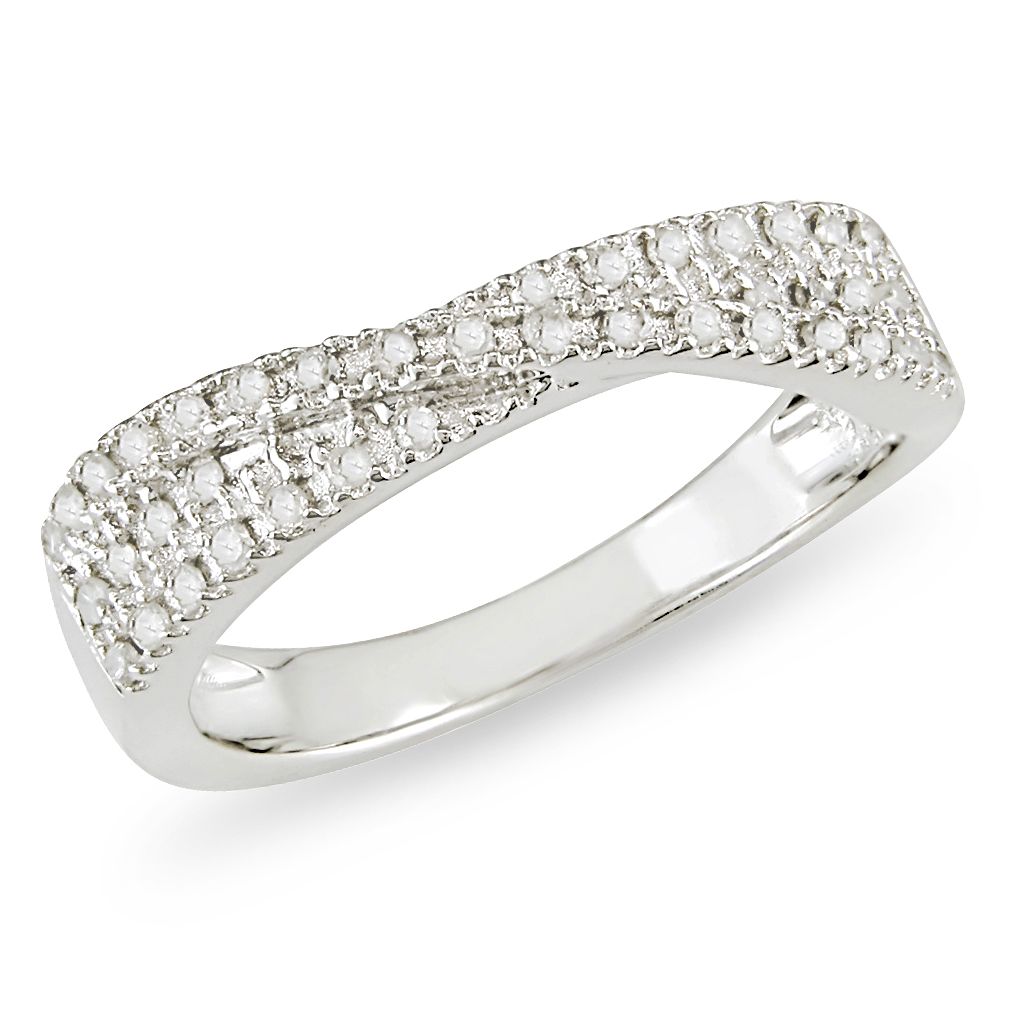 Amour Sterling Silver 1/4 CT Diamond Fashion Ring (I3) at Kmart.com