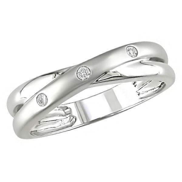 Amour 0.06 CT  Diamond  Fashion Ring Set in 10K White Gold (GH I2;I3) at Kmart.com