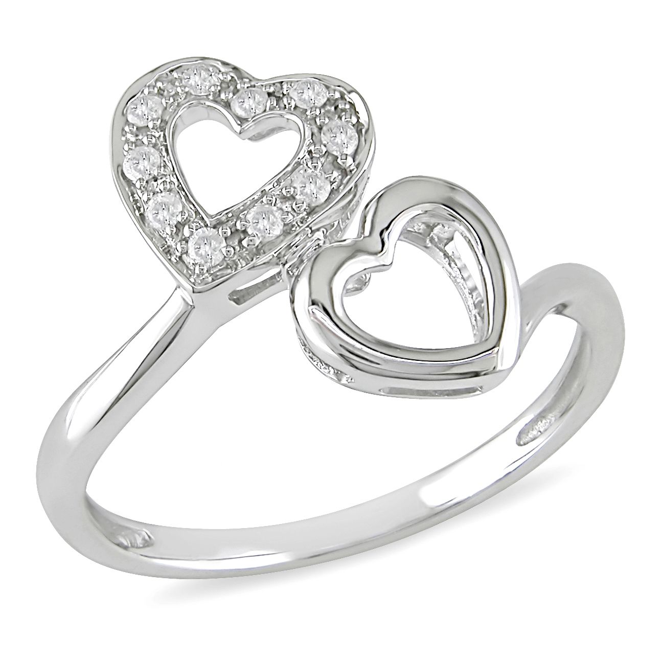 Amour 1/10 CT  Diamond  Fashion Ring Set in 10K White Gold (GH I2;I3) at Sears.com