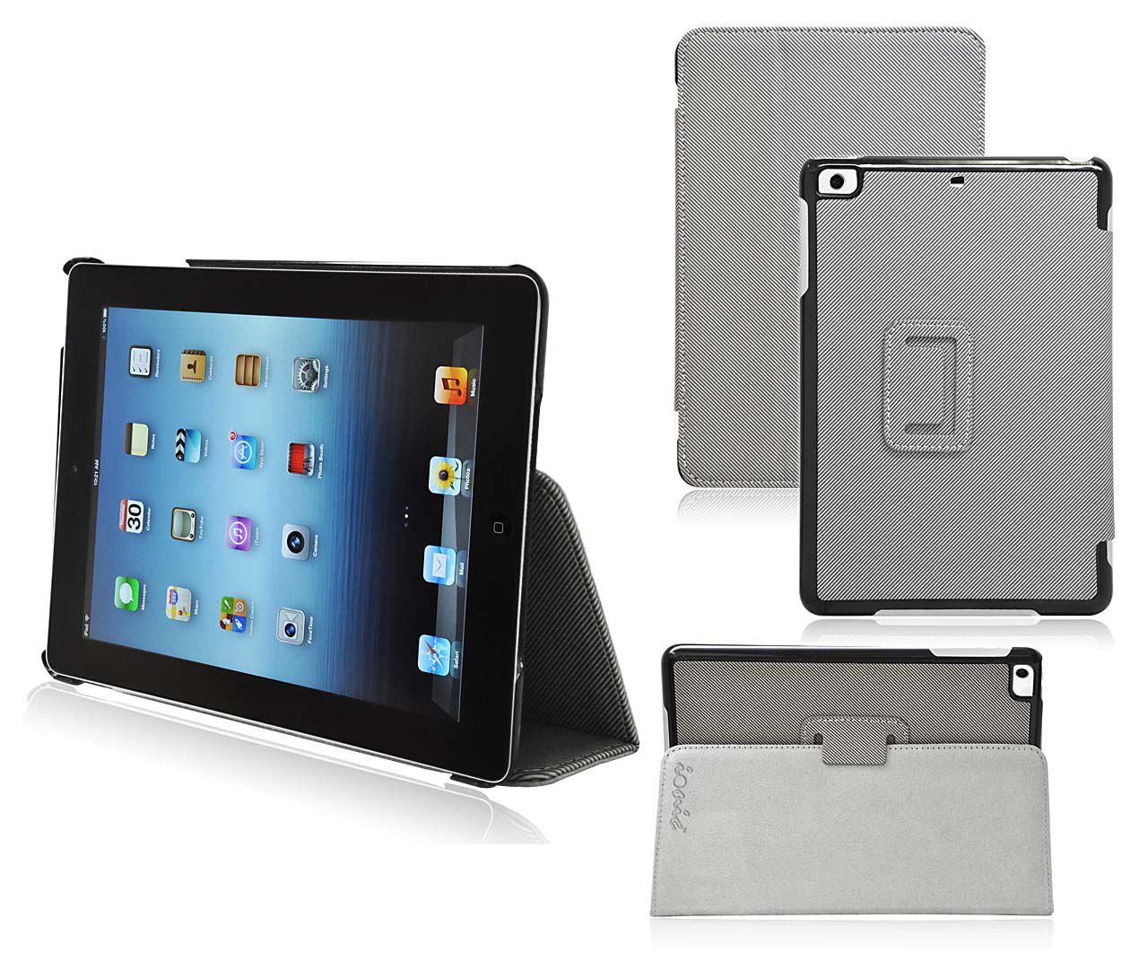 CrazyOnDigital Ionic Hybrid Leather Case with stand for New Apple iPad Mini 7.9 inch (Gray) at Kmart.com