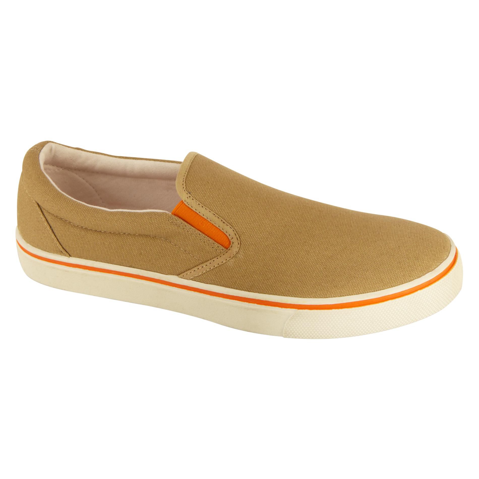 Basic Editions Men's Casual Shoe Kaj - Khaki/Orange at Kmart.com
