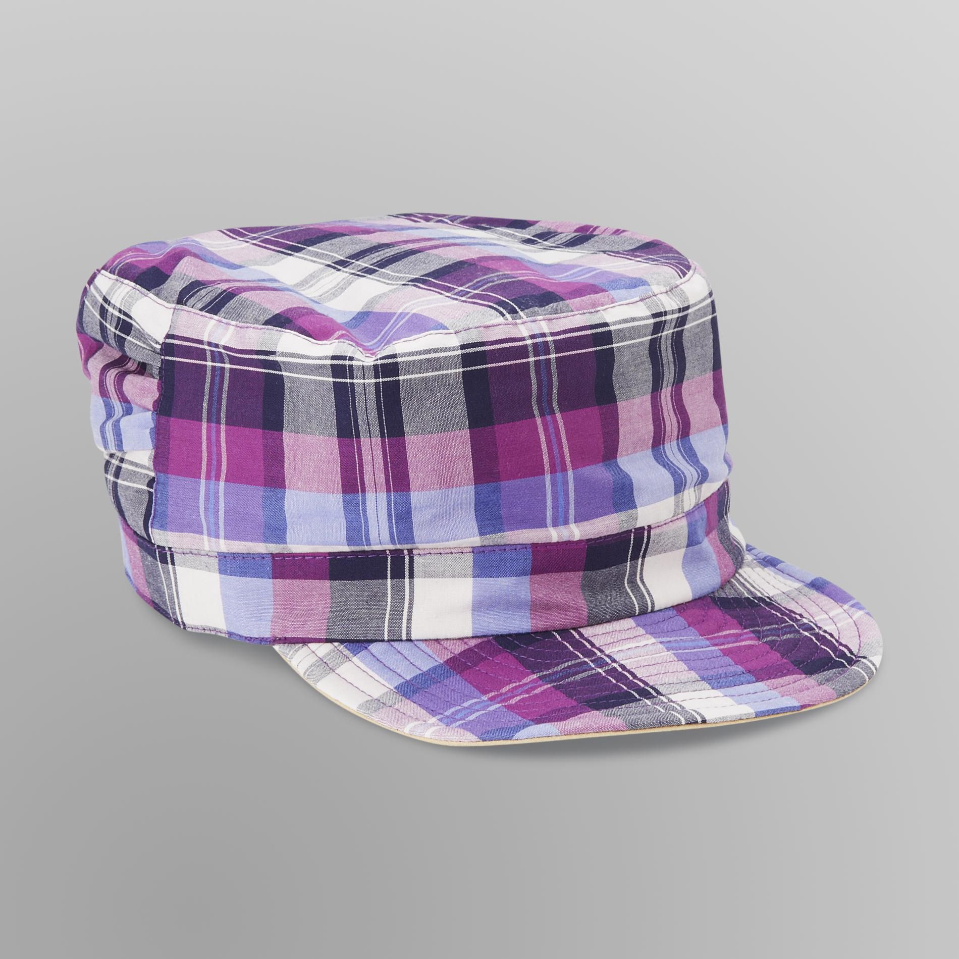 Joe Boxer Girl's Reversible Cadet Hat - Plaid at Kmart.com