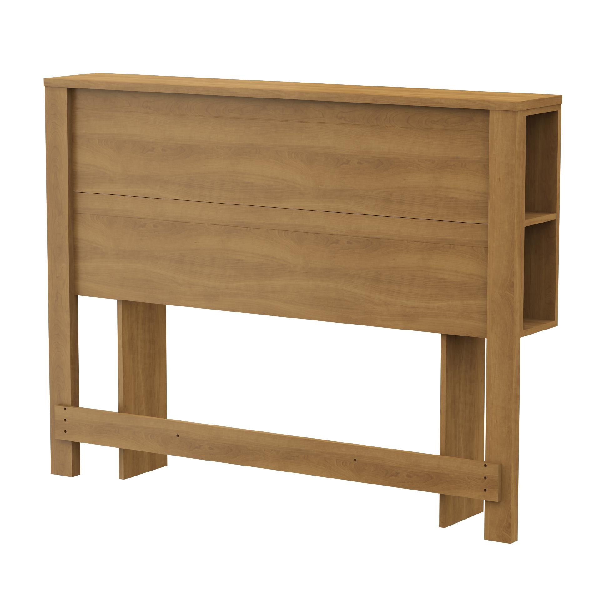South Shore Fynn Twin Headboard with Storage - Harvest Maple