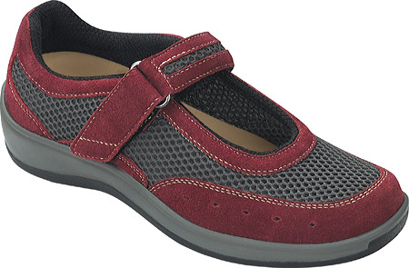 Orthofeet Women's 859 - Grey Mesh/Red Suede at Sears.com