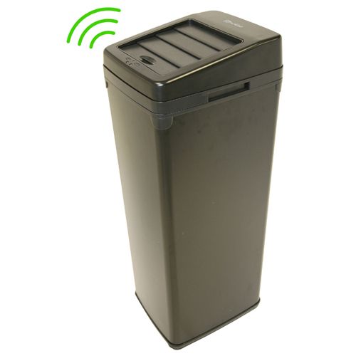 iTouchless 14 Gallon Black Steel Automatic Sensor Touchless Trash Can with Space Saving Lid at Kmart.com