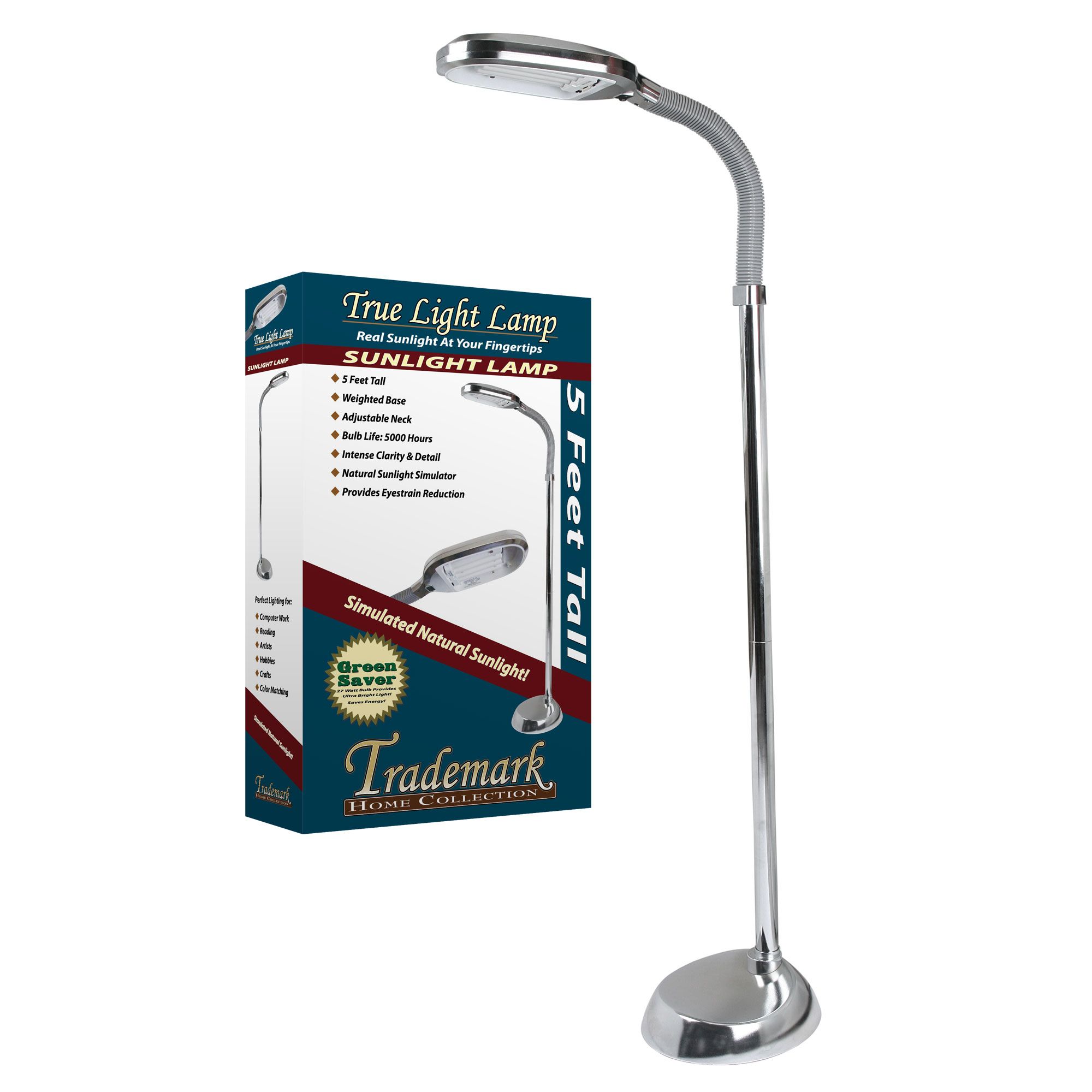 Trademark Home Silver Sunlight Floor Lamp 5 Feet at Kmart.com