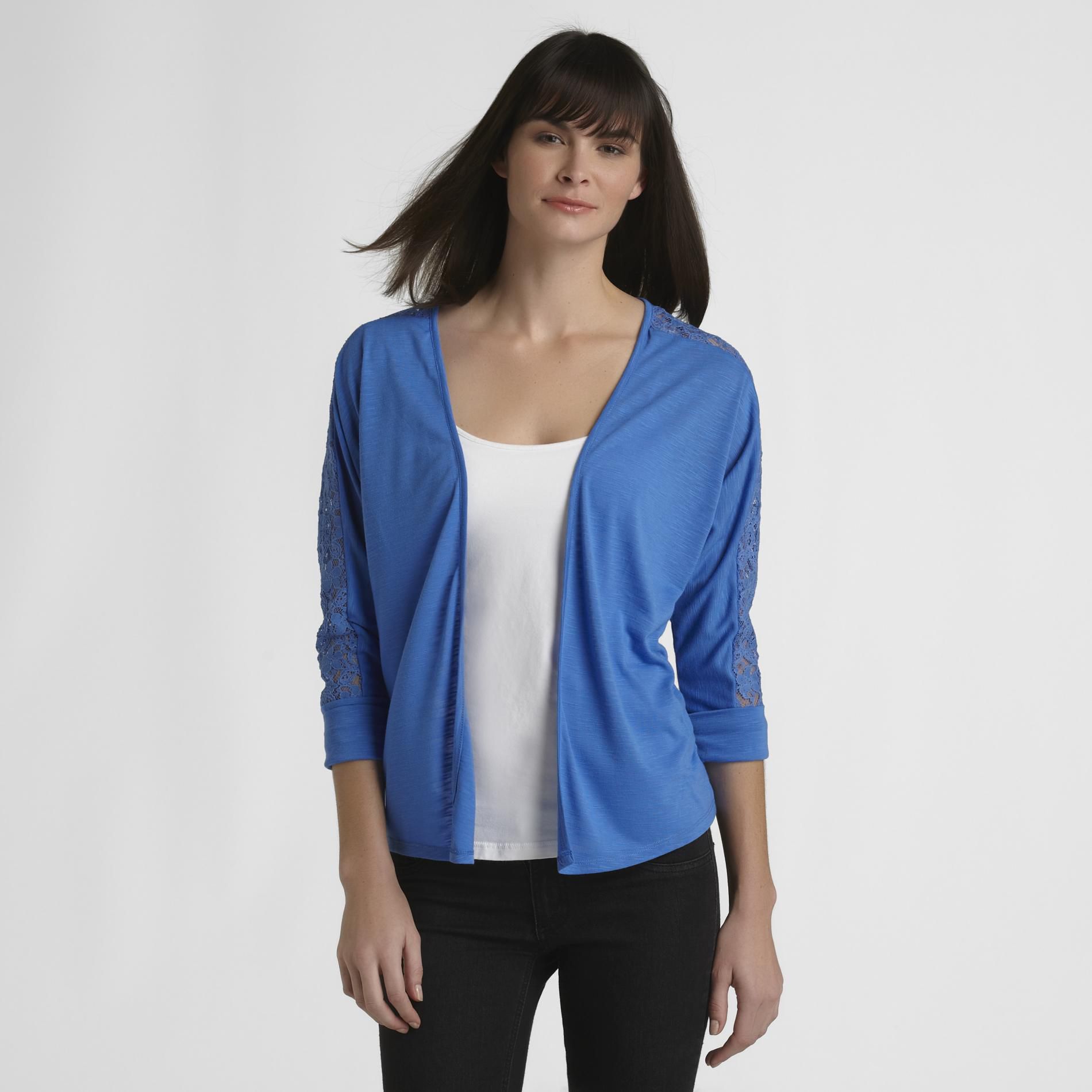 Route 66 Women's Lace-Trim Cardigan at Kmart.com