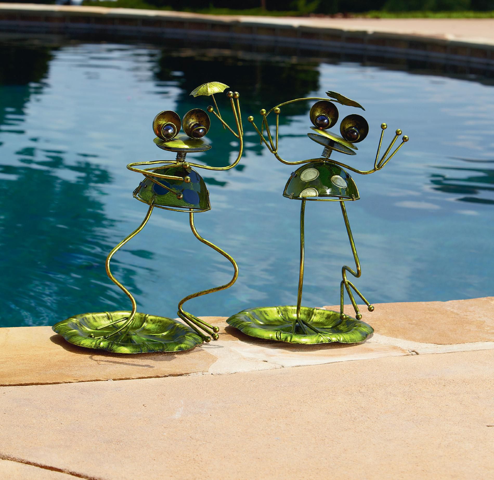 Frog with Umbrella on Lily Pad at Sears.com