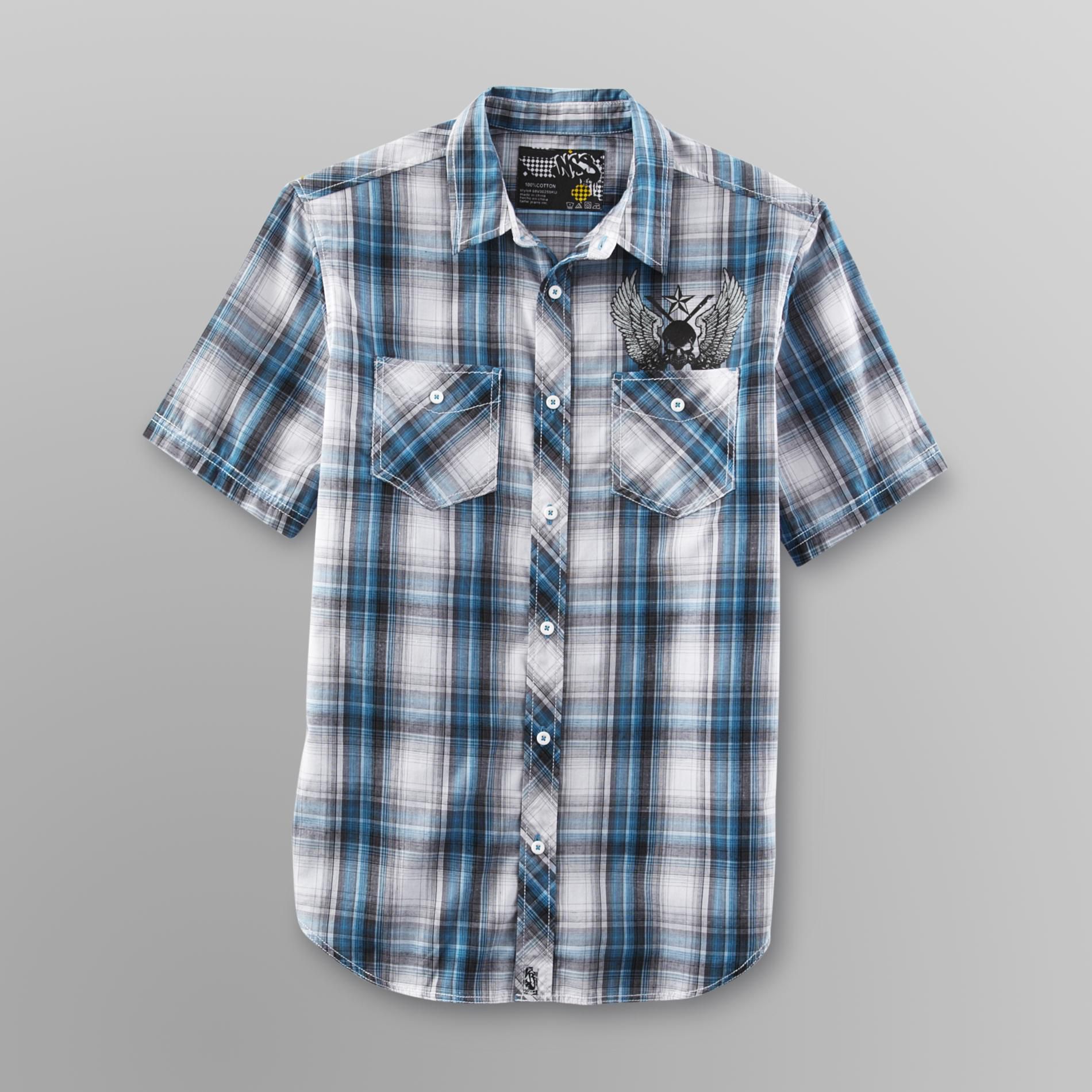 NSS Young Men's Camp Shirt - Plaid at Kmart.com