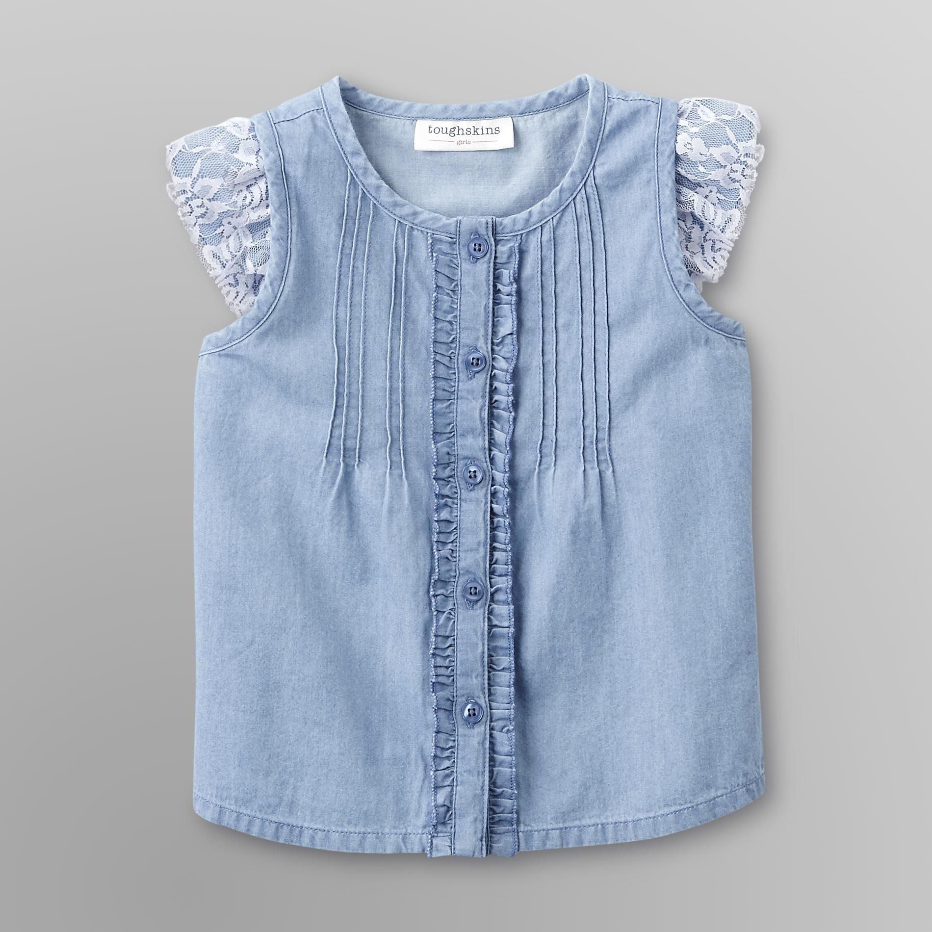 Toughskins Infant Girl's Pintuck Top - Chambray at Sears.com