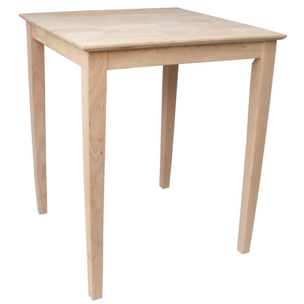 International Concepts Solid Wood Top Table with Shaker Legs at Kmart.com