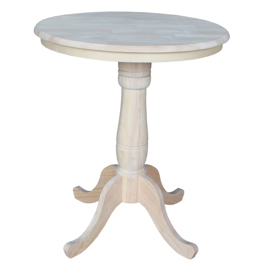 International Concepts 30" Round Top Adjustable Height Pedestal Table at Kmart.com