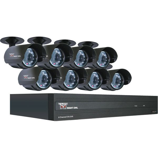 Night Owl 8-Channel STA 500GB DVR with 8 Night Vision Cameras and Smartphone Viewing at Sears.com