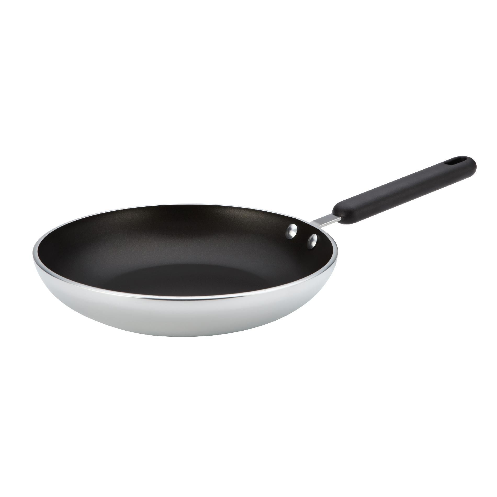 Farberware Commercial Cookware 10-Inch Open Skillet  Silver with Black Handle