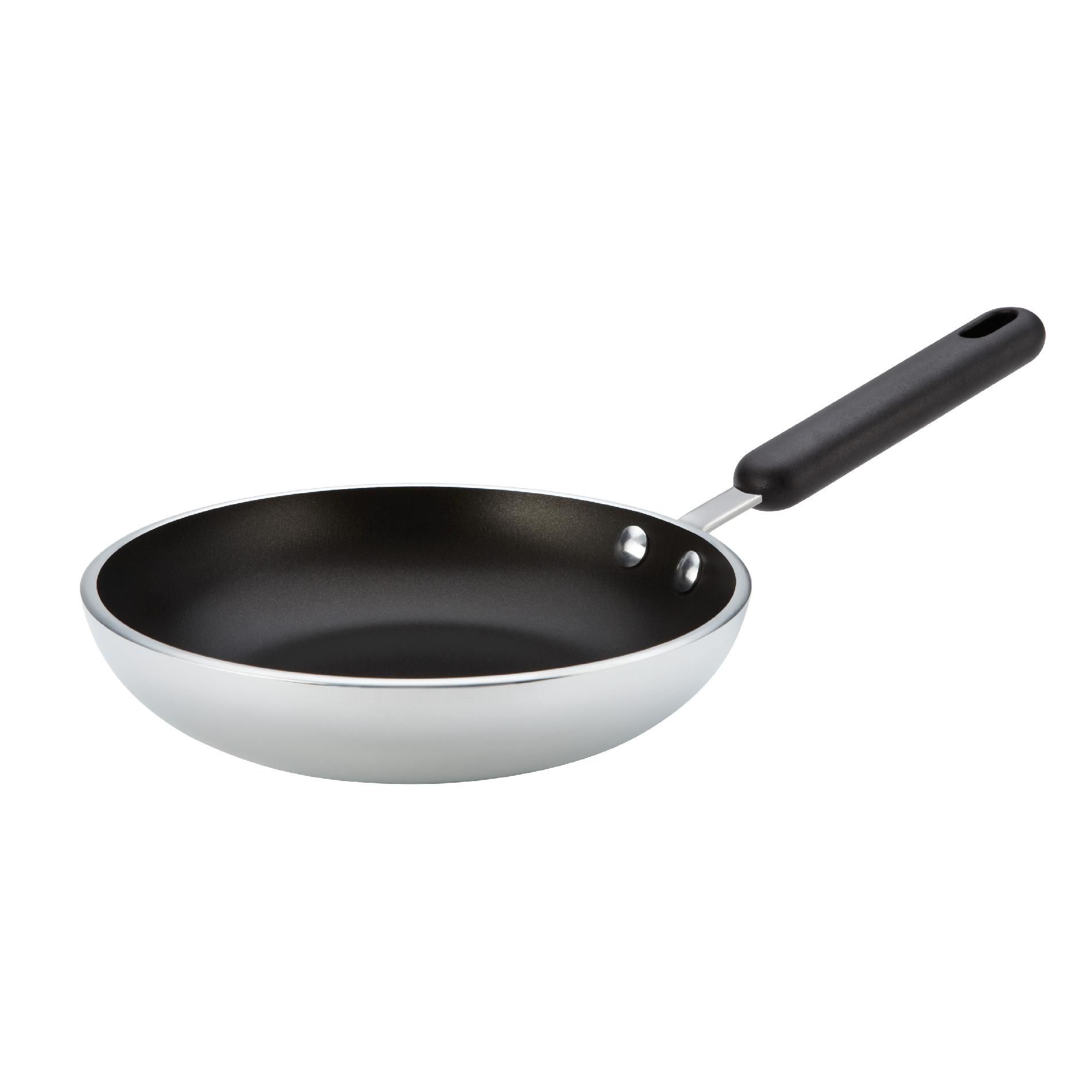 Farberware Commercial Cookware 8.25-Inch Open Skillet  Silver with Black Handle