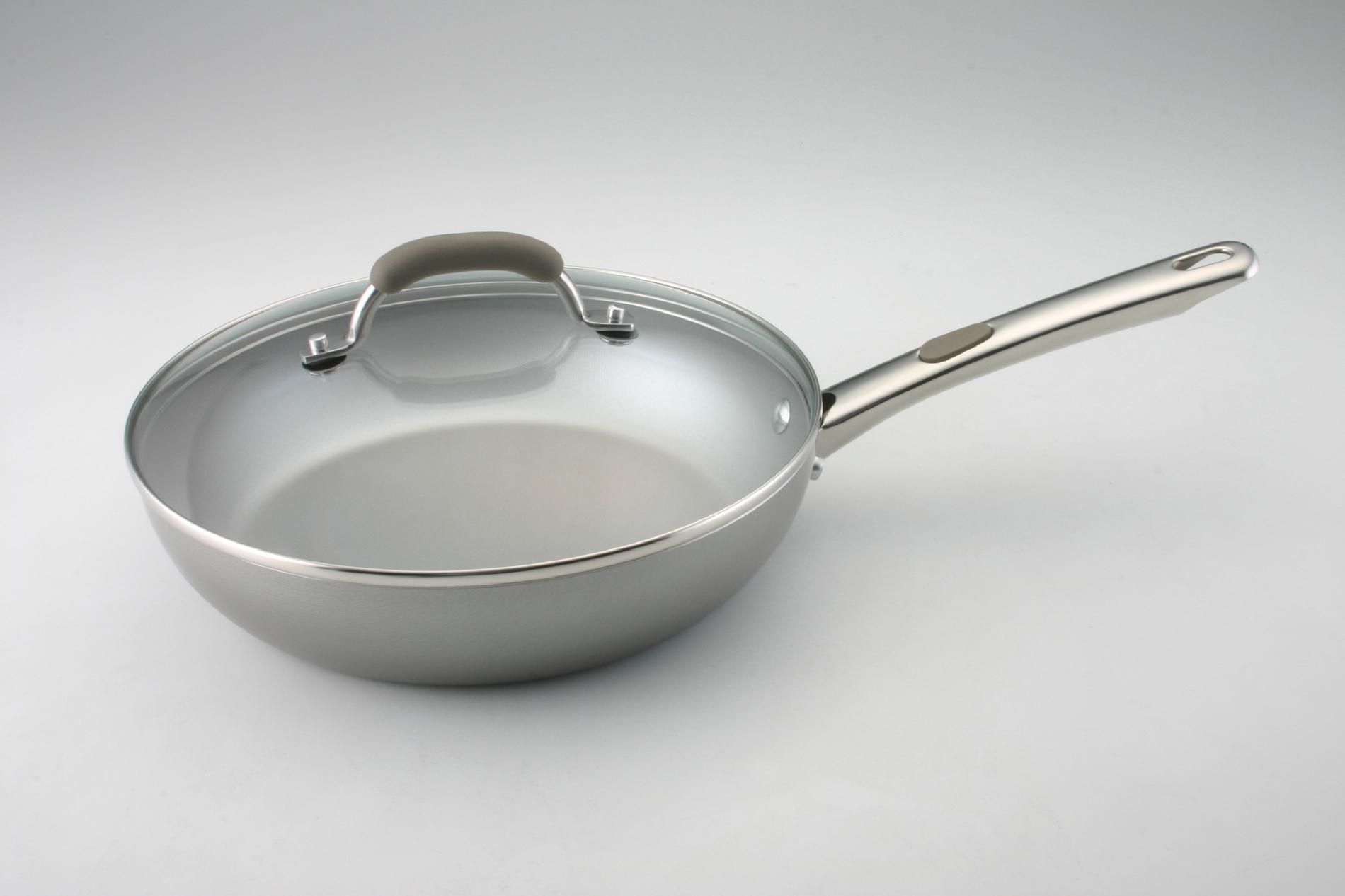 Farberware 10.5-Inch Covered Deep Fry Pan  Light Brown