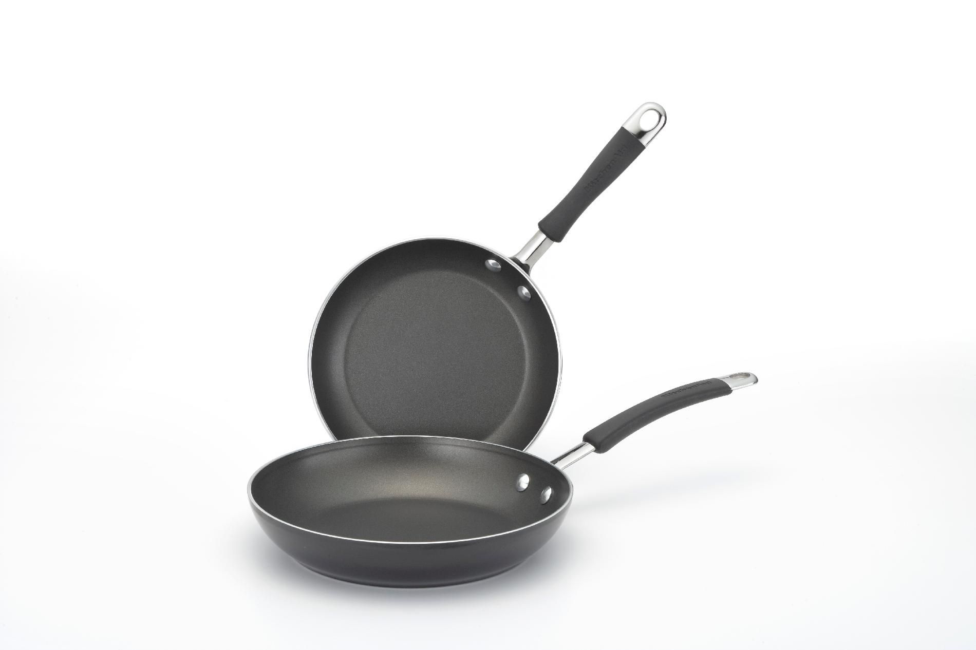 KitchenAid Twin Pack: 9-Inch and 11.5-Inch Skillet  Black