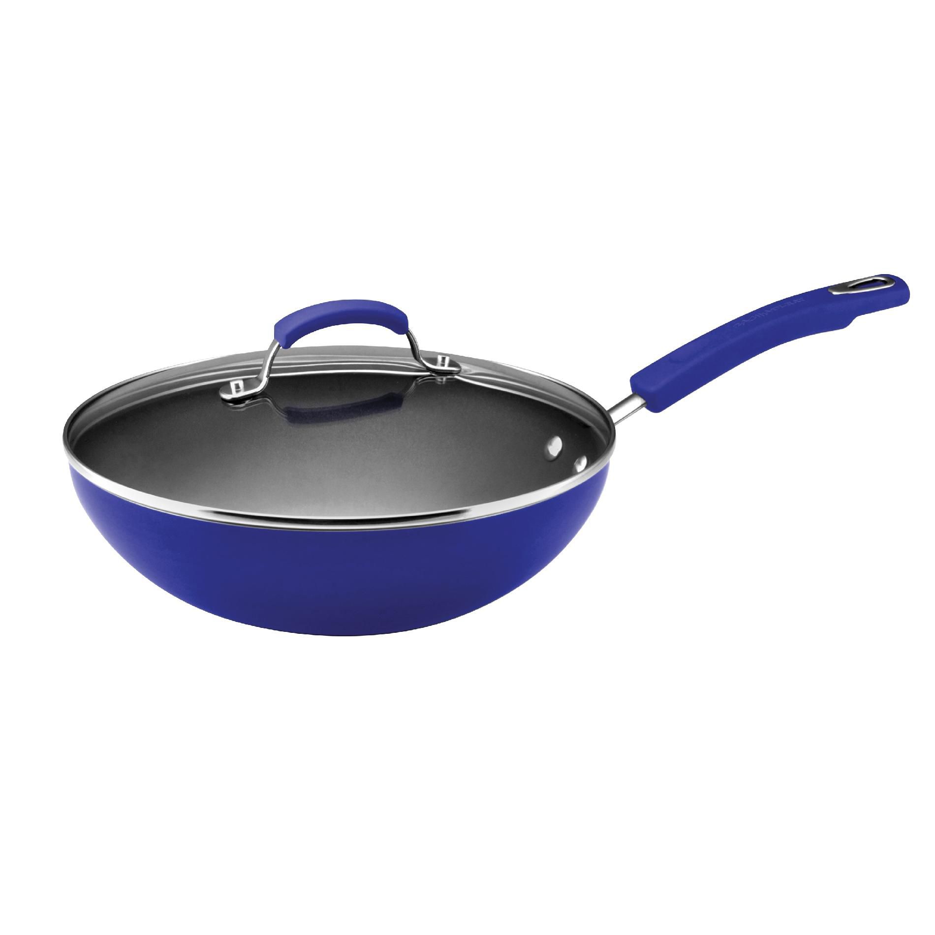 Rachael Ray 11-Inch Covered Soup  Sauce and Saute Pan  Blue Two-Tone