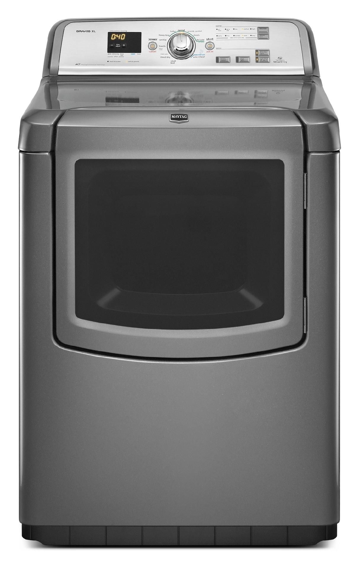 Maytag 7.3 cu. ft. Bravos XL Steam Electric Dryer - Granite Metallic 7.0 cu. ft. and greater
