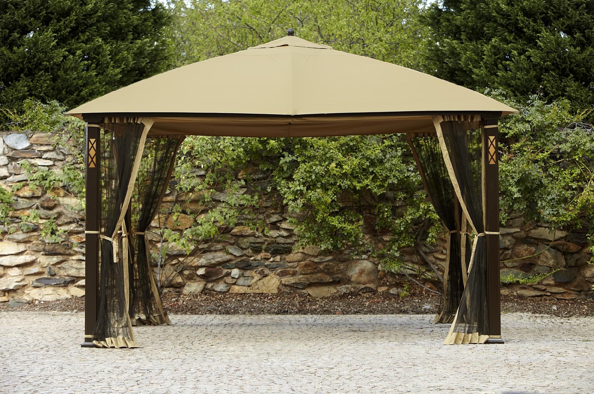 Grand Resort Replacement Canopy for Cedar River 10ft x 12ft Lighted