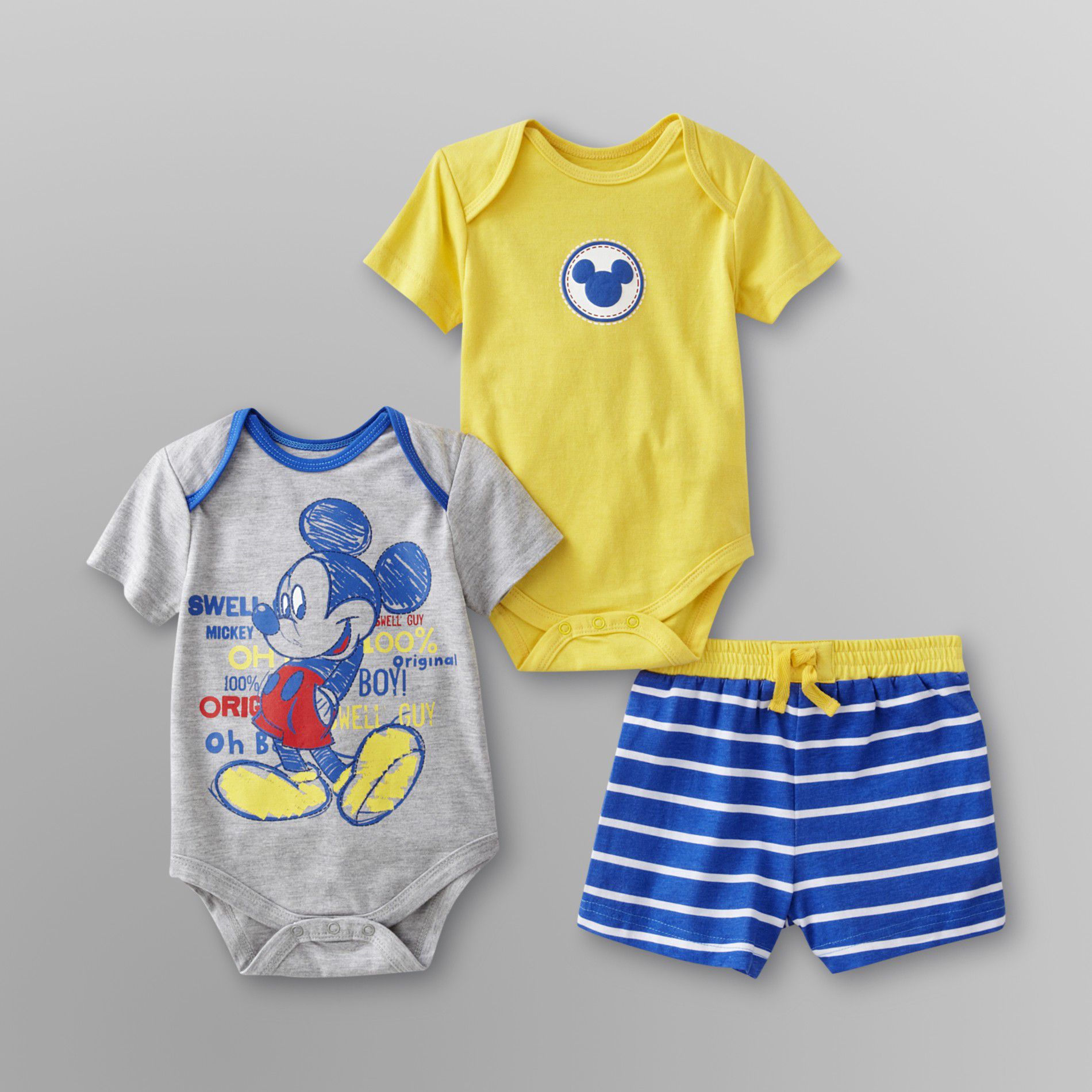 Disney Mickey Mouse Infant Boy's Bodysuit Set - 3 Pc. at Sears.com